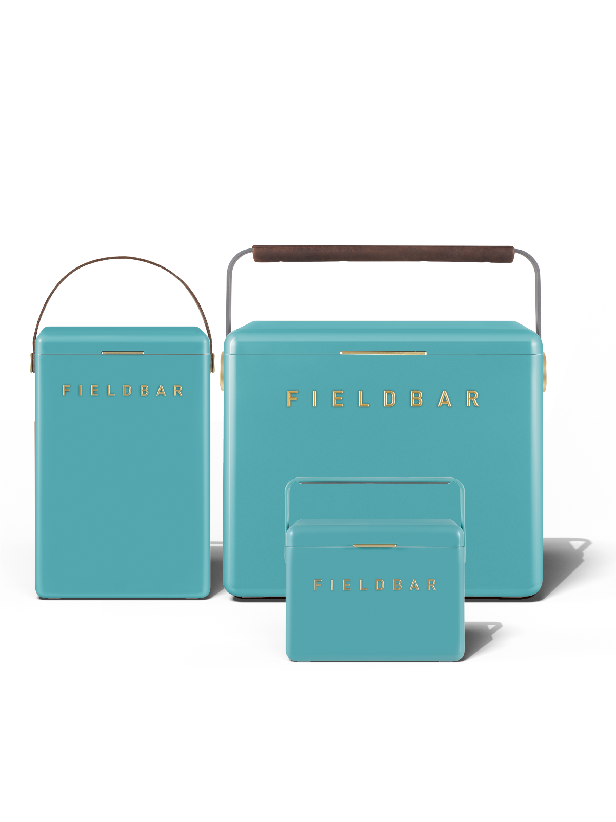 Cooler Box Trio Bazaruto Blue –Mini Bar, Drinks Box, Gin Trunk, Fieldbar