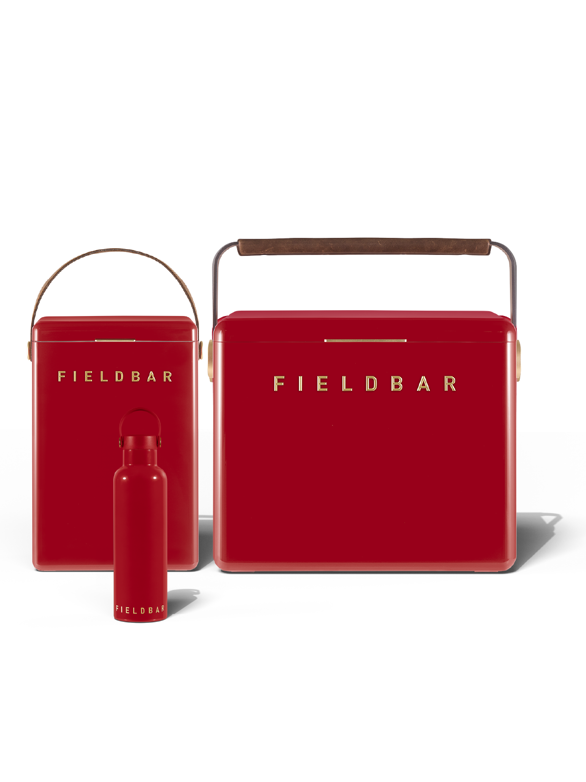 Cooler Box Set & Field Bottle / Lobster Red