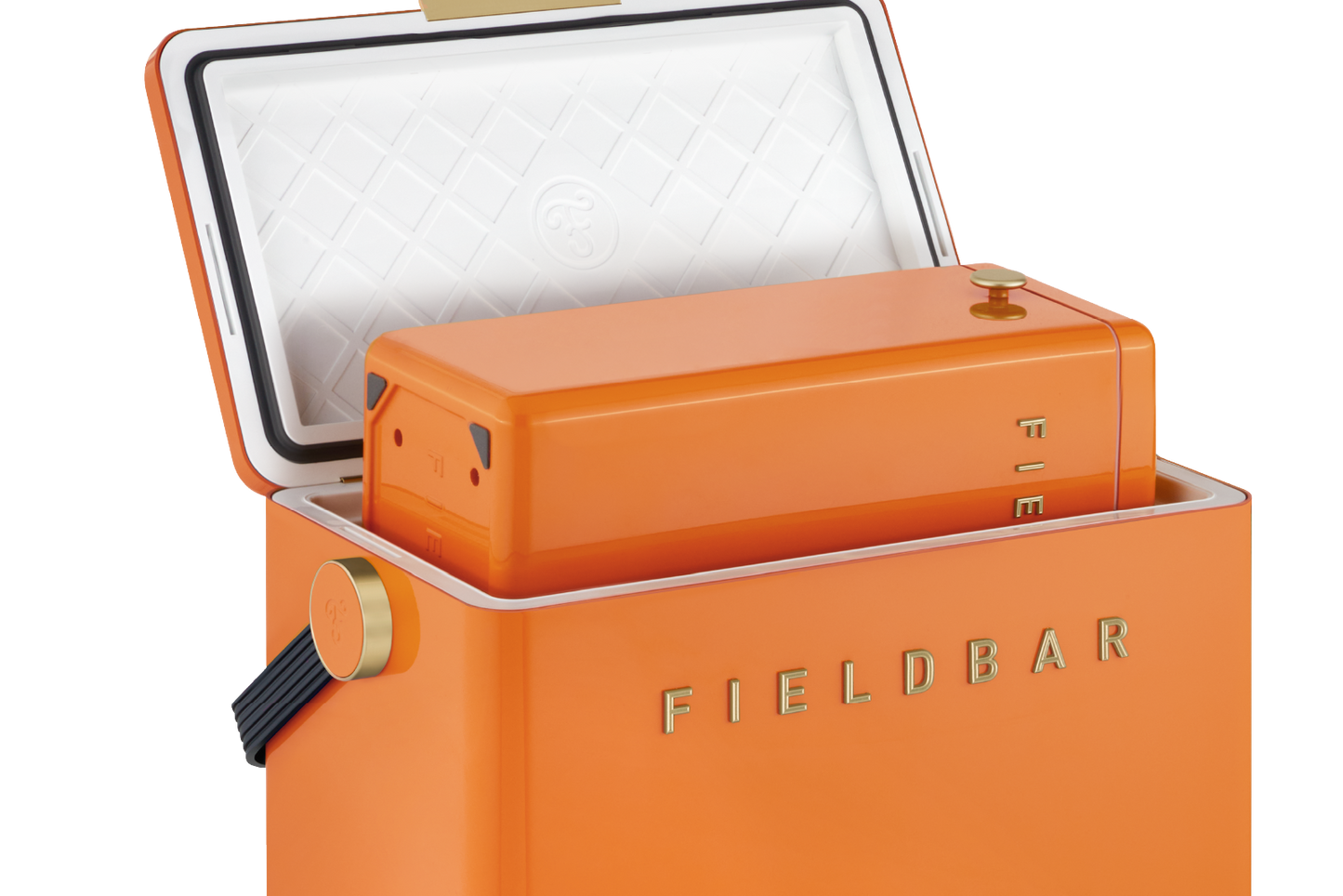 Side profile Orchard Orange Cooler Box Set – stylish outdoor coolerd South Africa