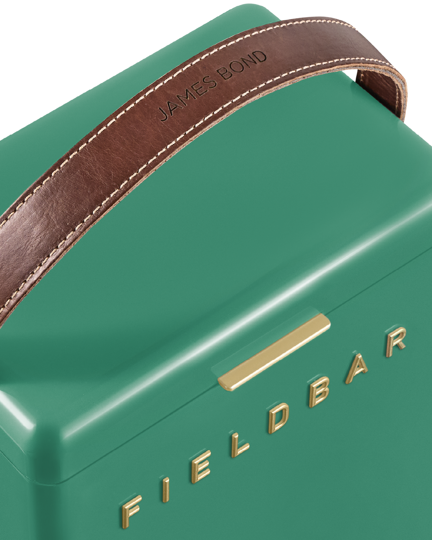 Persian Green Drink Box Leatehr Handle