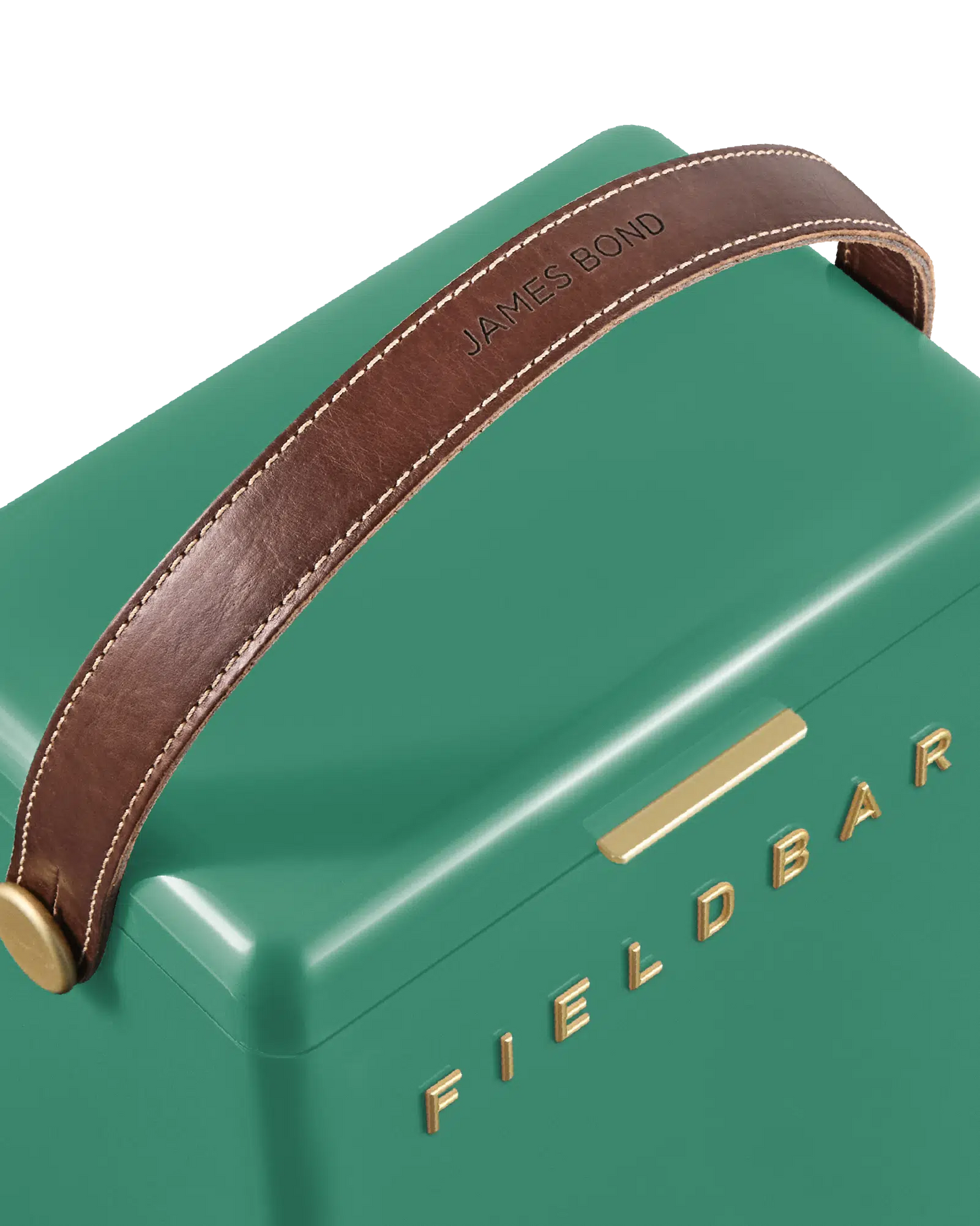 Persian Green Drink Box Leatehr Handle
