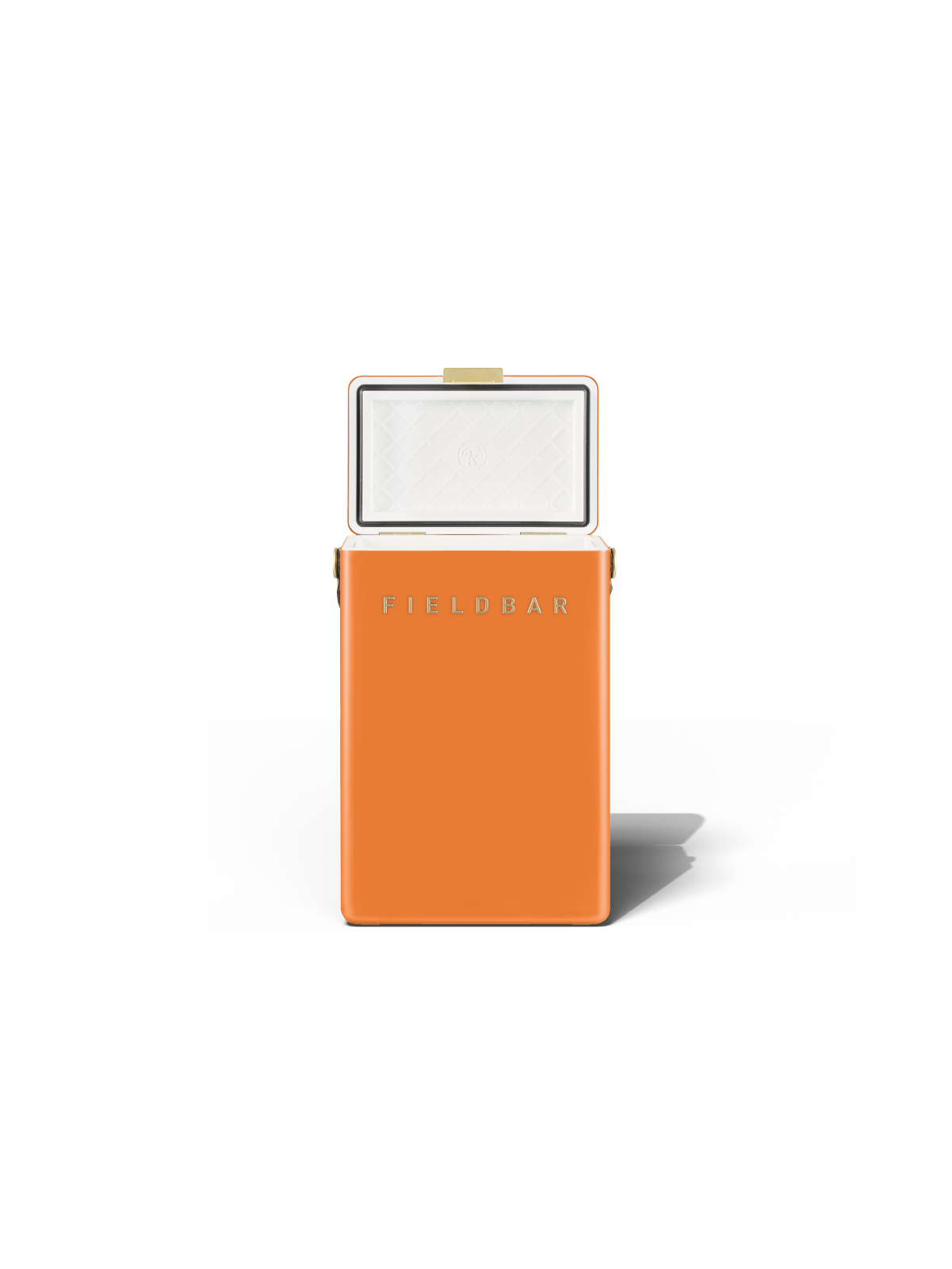 Orchard Orange Cooler Box open lid