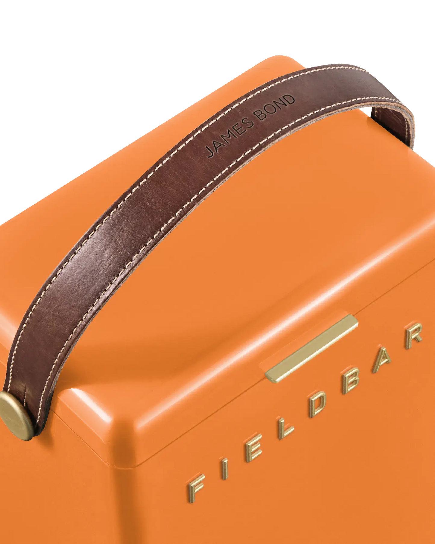 Close-up handle Orchard Orange Cooler Box – designer hardcase cooler