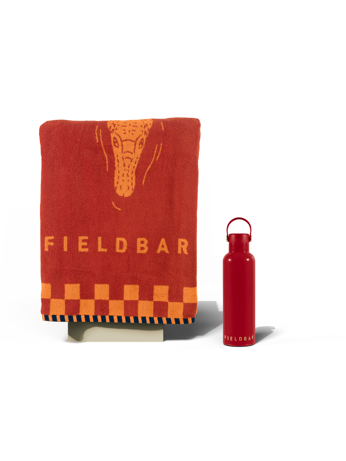 Field Bottle & Towel Bundle / Lobster Red