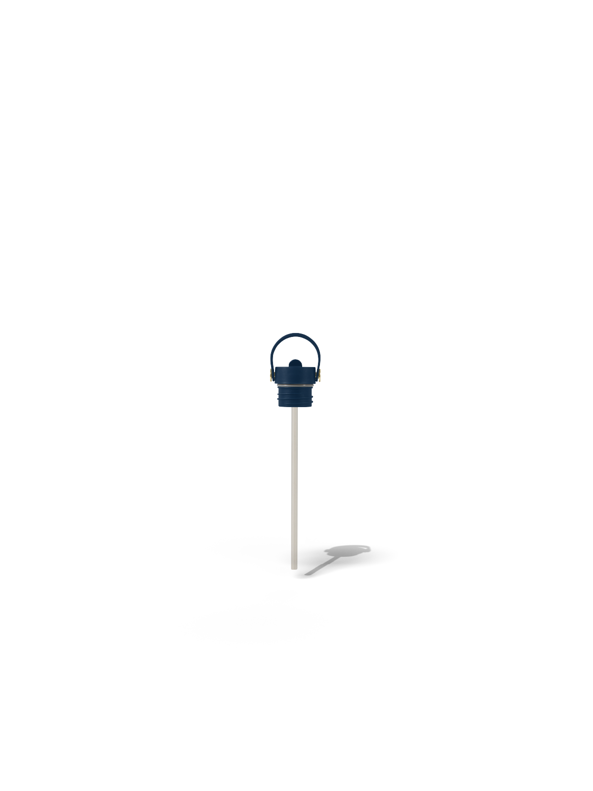 Sea Boat Blue Field Bottle Sip Lid & Metal Straw