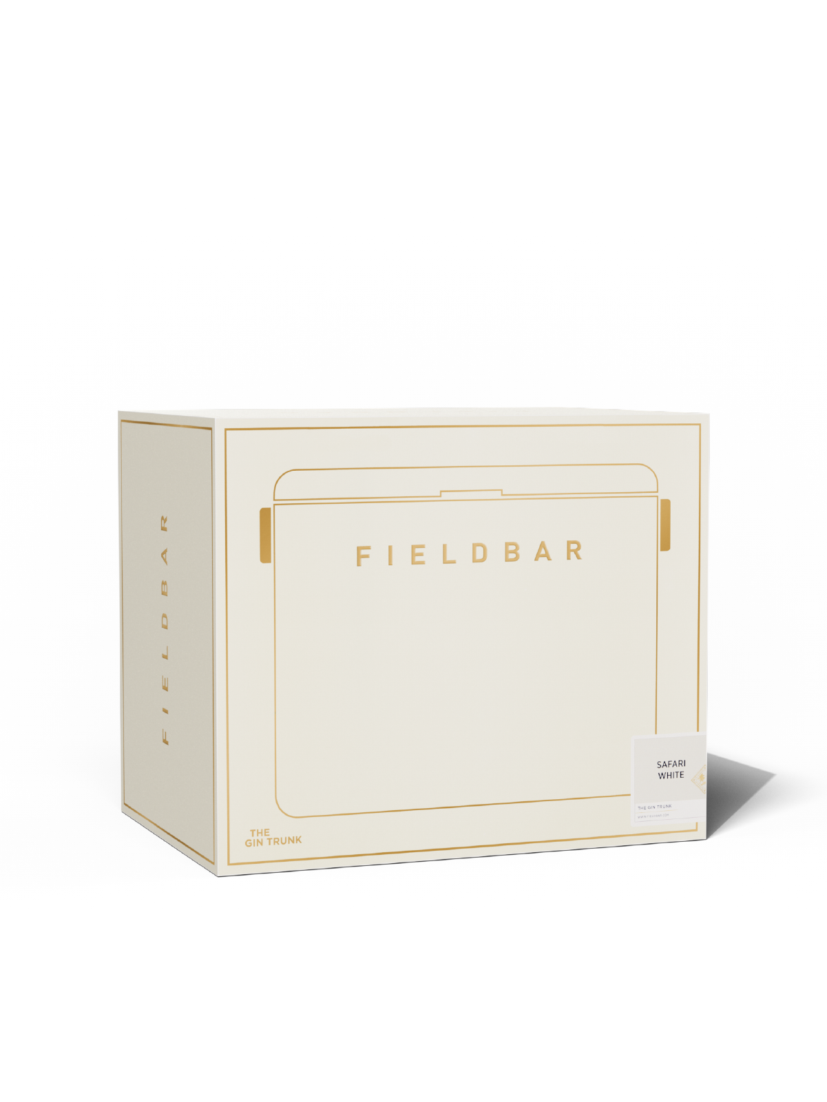 Gin Trunk Safari White – white hardcase gin cooler