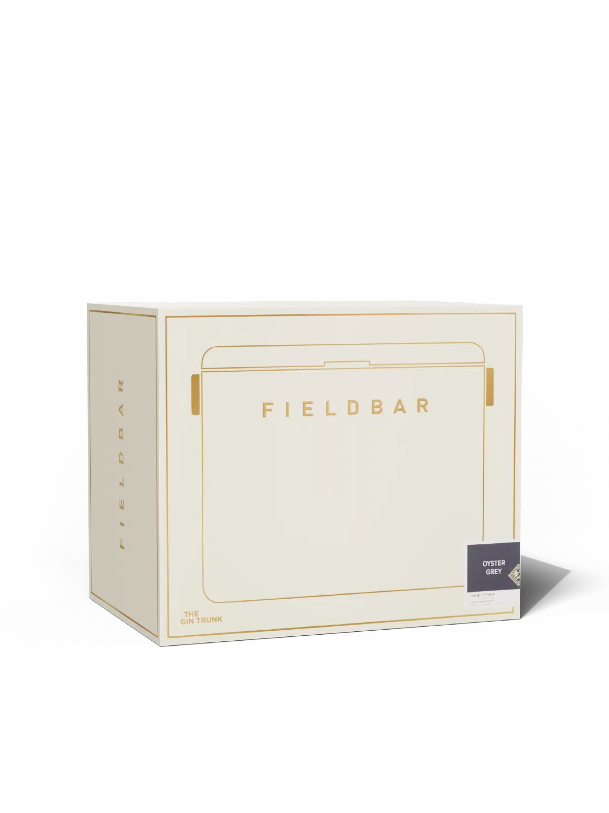 Fieldbar Gin Trunk Oyster Grey – premium gin gift box Cape Town