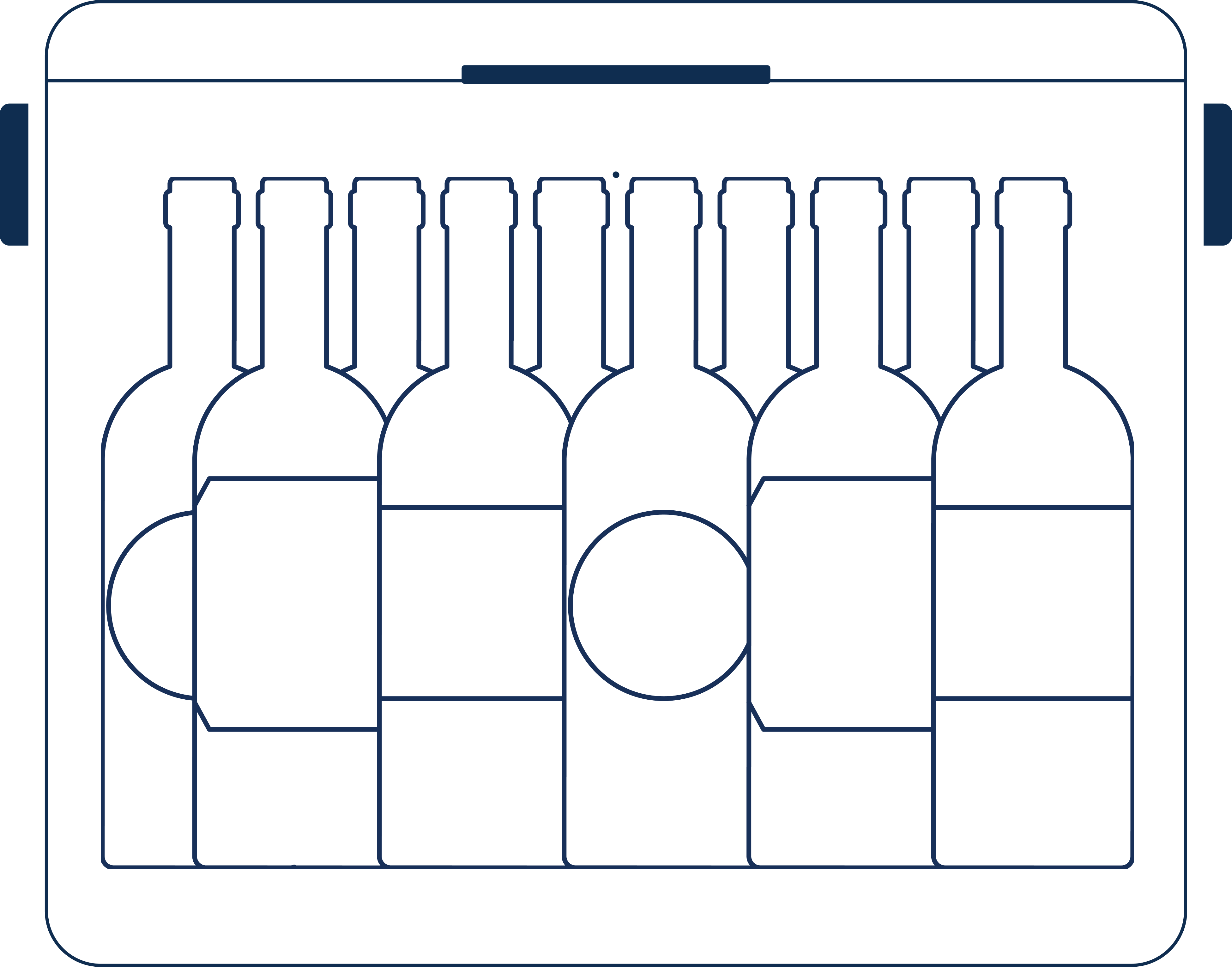 10 Wine Bottles 750ml