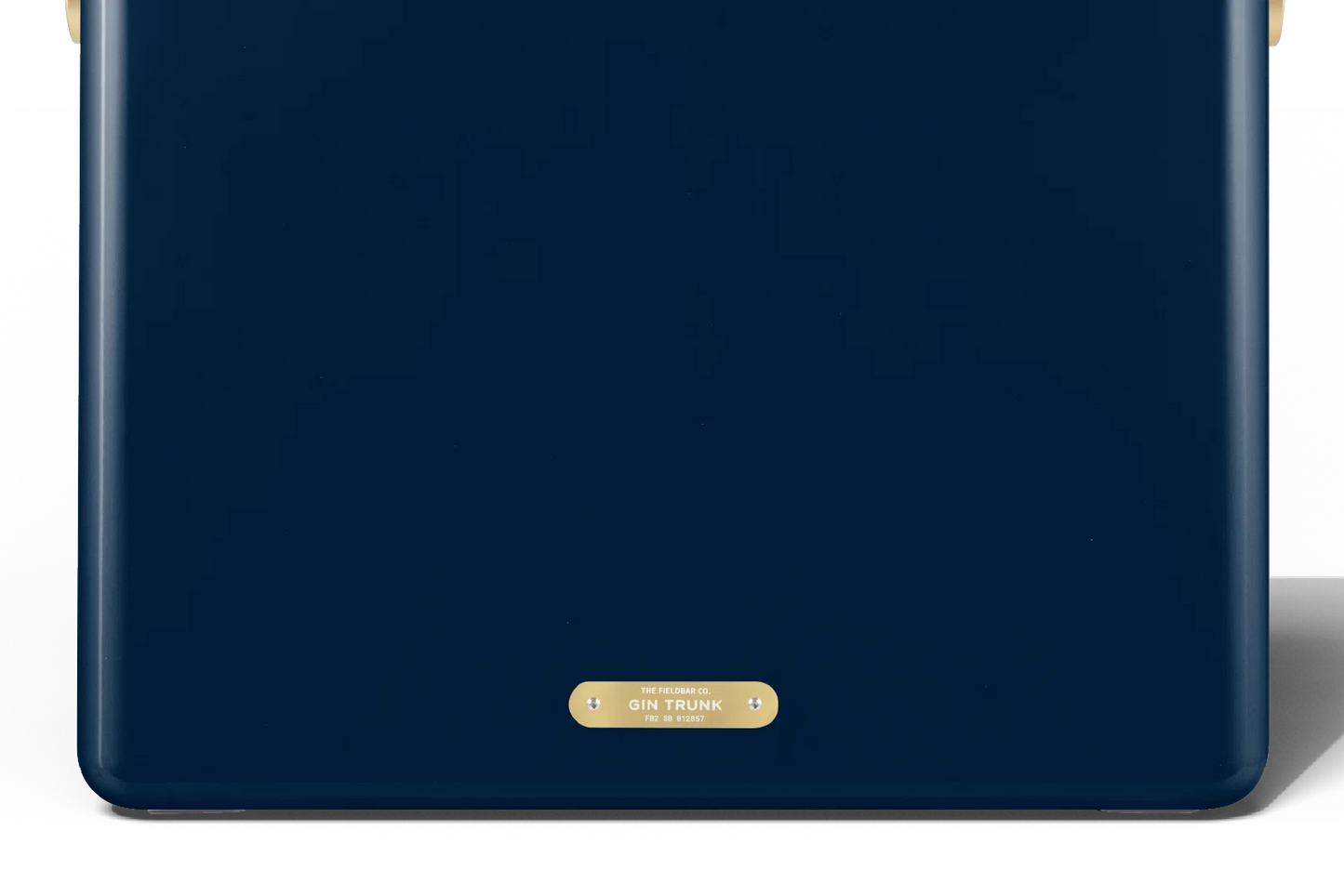 Gin Trunk Sea Boat Blue custom brass detail