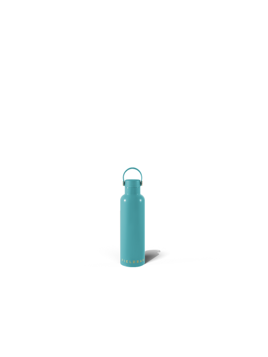 Bazaruto Blue Field Bottle – insulated stainless steel flask by Fieldbar