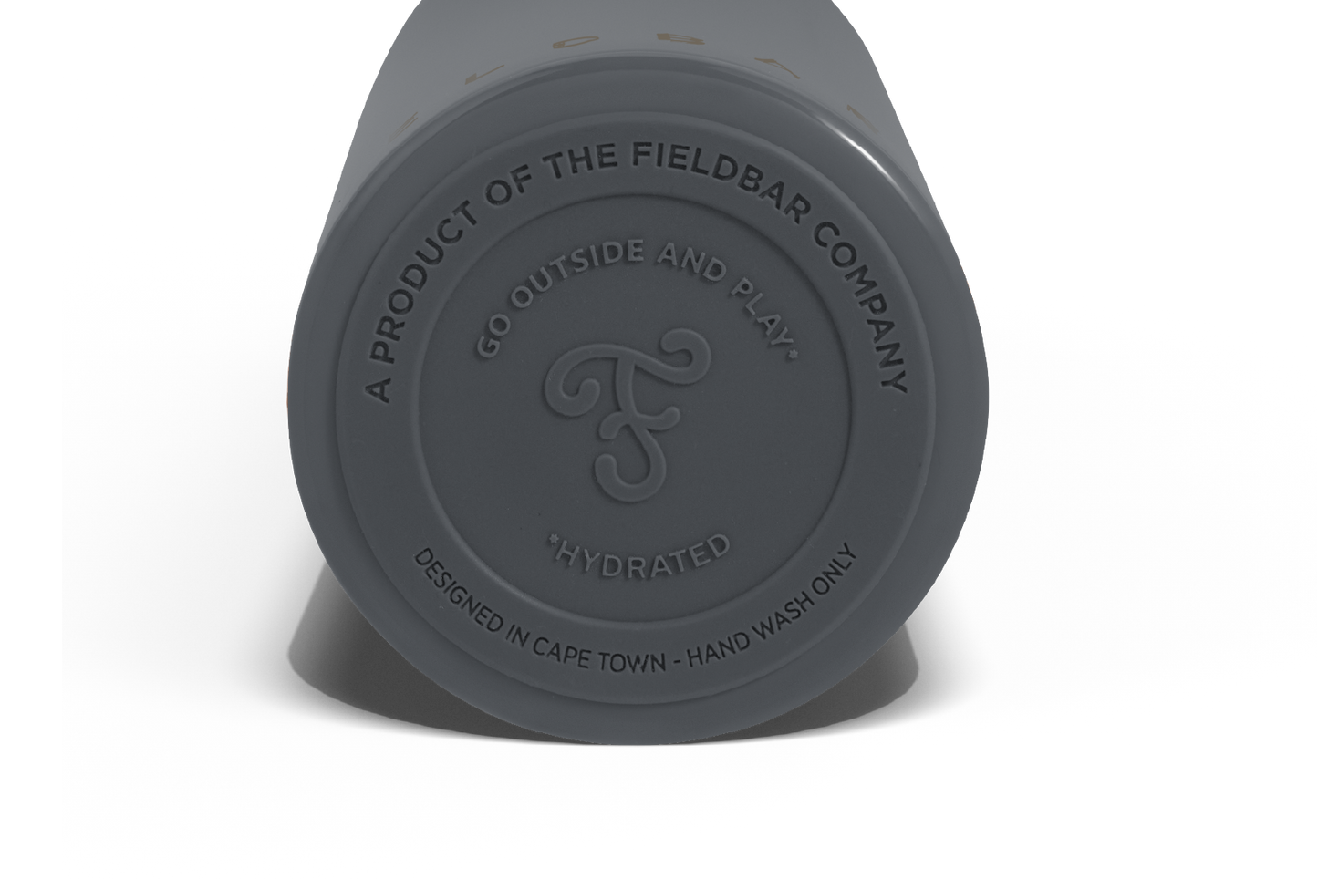 Fieldbar Field Bottle close-up Base. The Fieldbar Co. Go Outside and Play