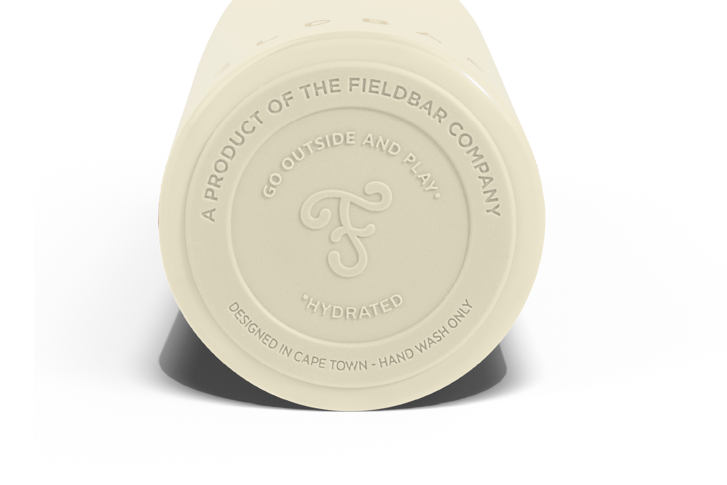 Fieldbar Field Bottle close-up Base. The Fieldbar Co. Go Outside and Play