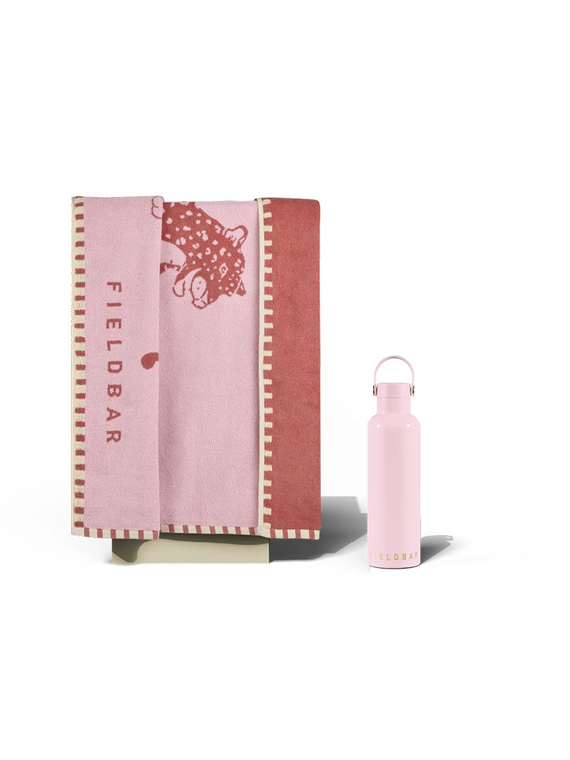 Field Bottle & Towel Bundle / Nellie Pink