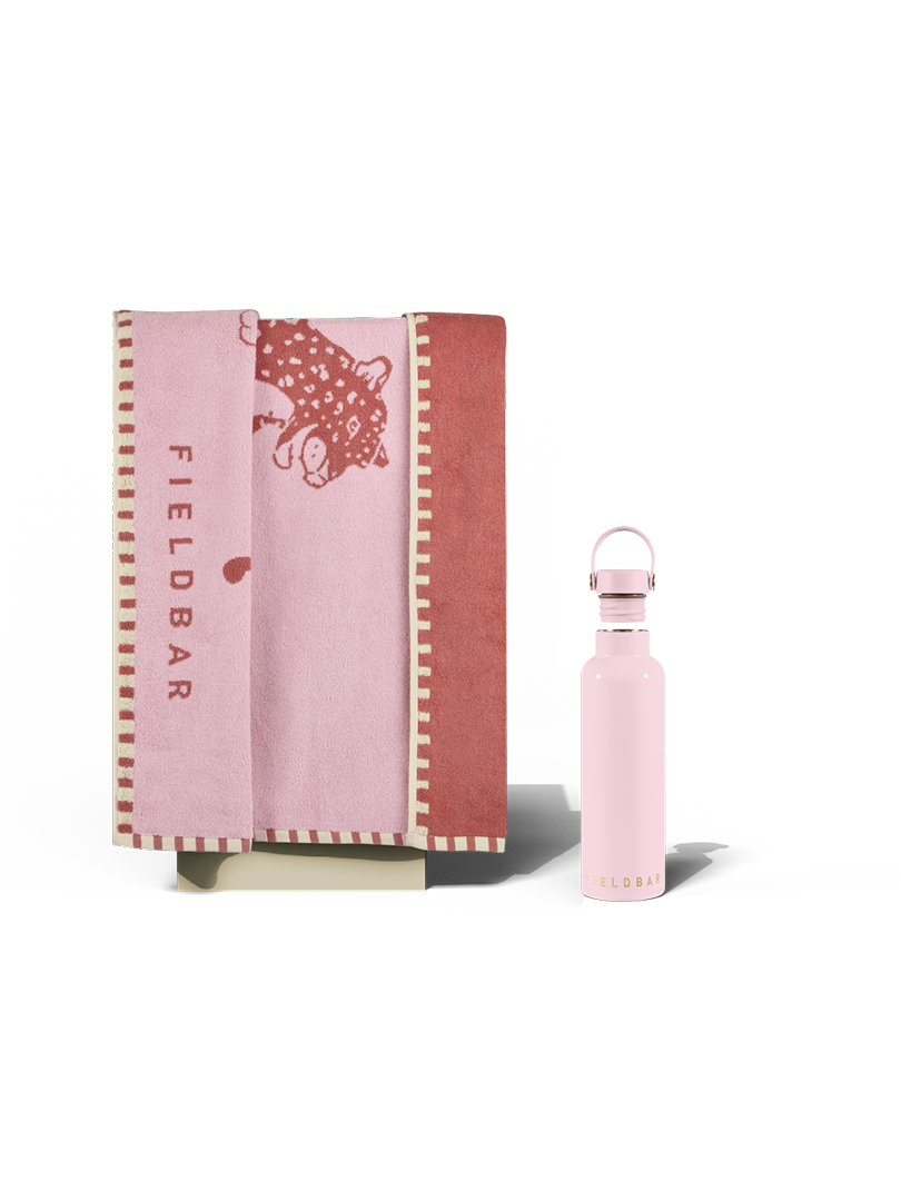 Field Bottle & Towel Bundle / Nellie Pink