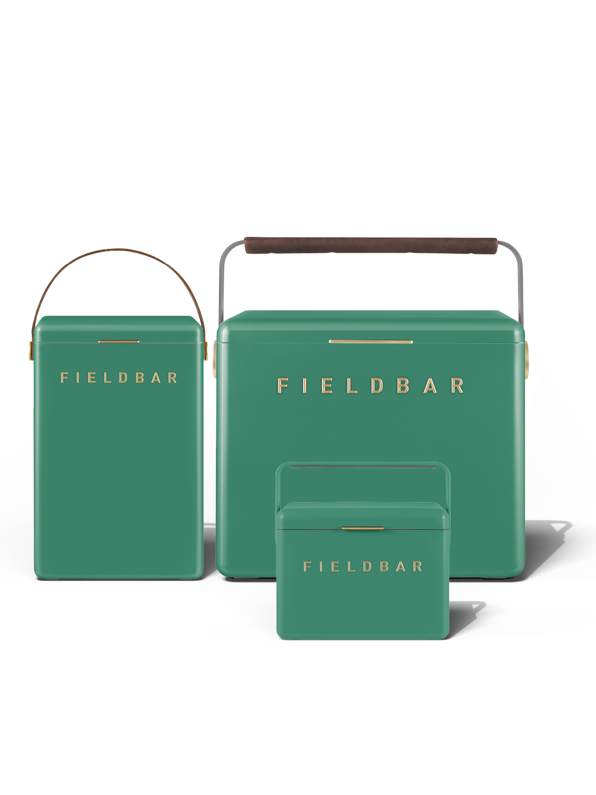 Handcrafted Parisian Green cooler trio, Cape Town South Africa
