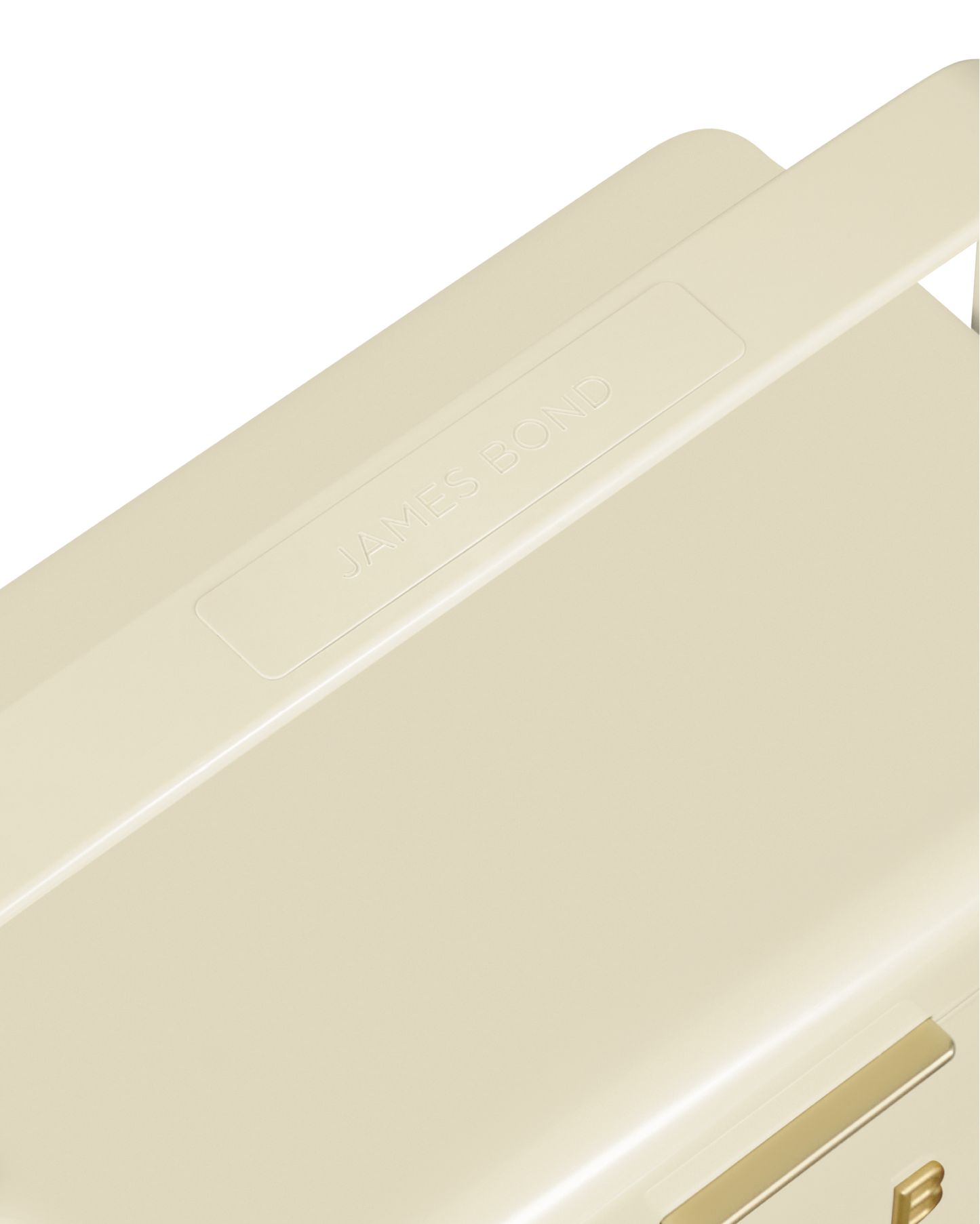 FIELDBAR mini bar in Safari White with handle