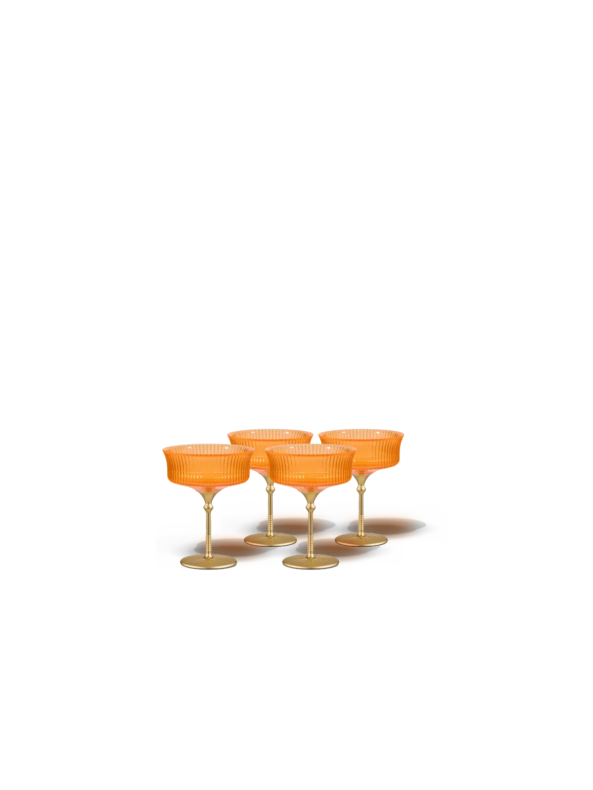 Sun Glasses Coupe Set of 4 / Orchard Orange