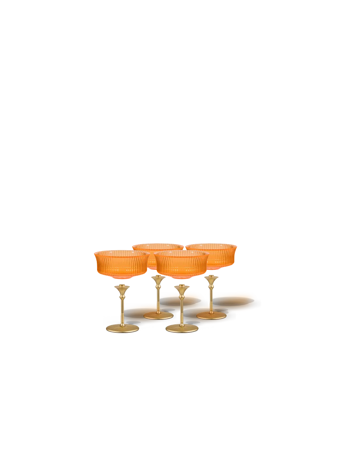 Sun Glasses Coupe Set of 4 / Orchard Orange