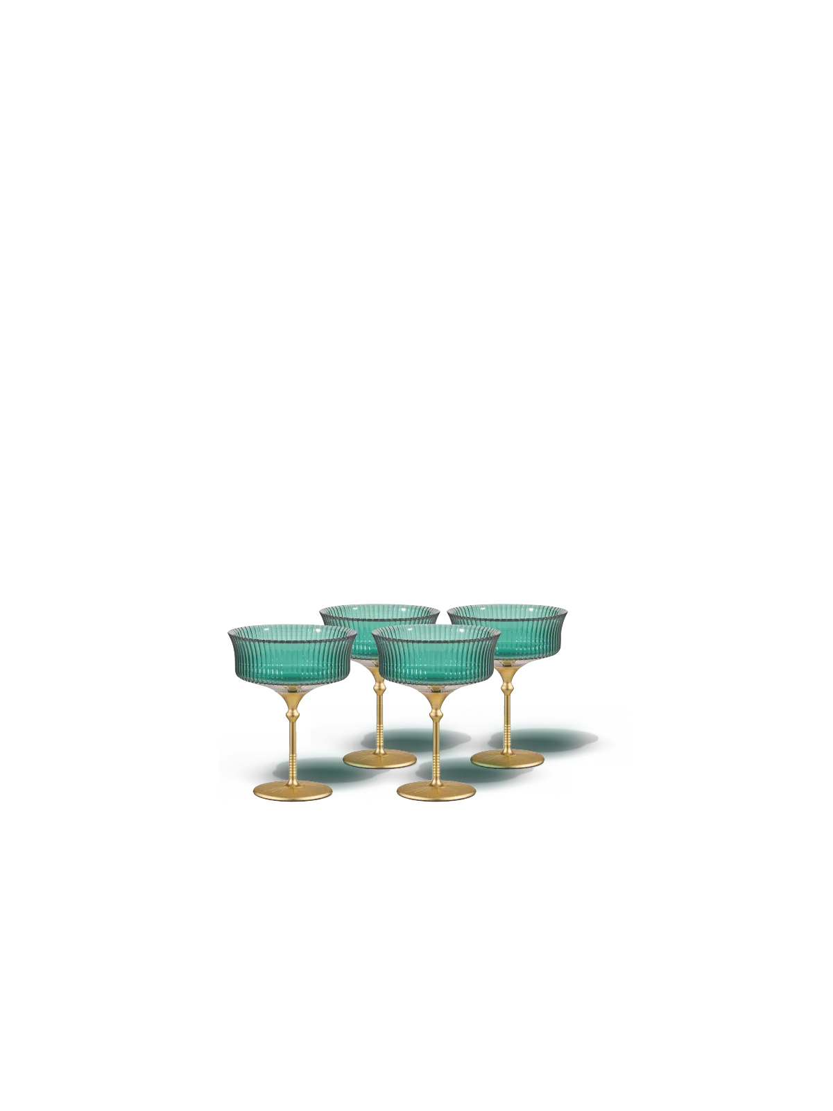 Sun Glasses Coupe Set of 4 / Parisian Green