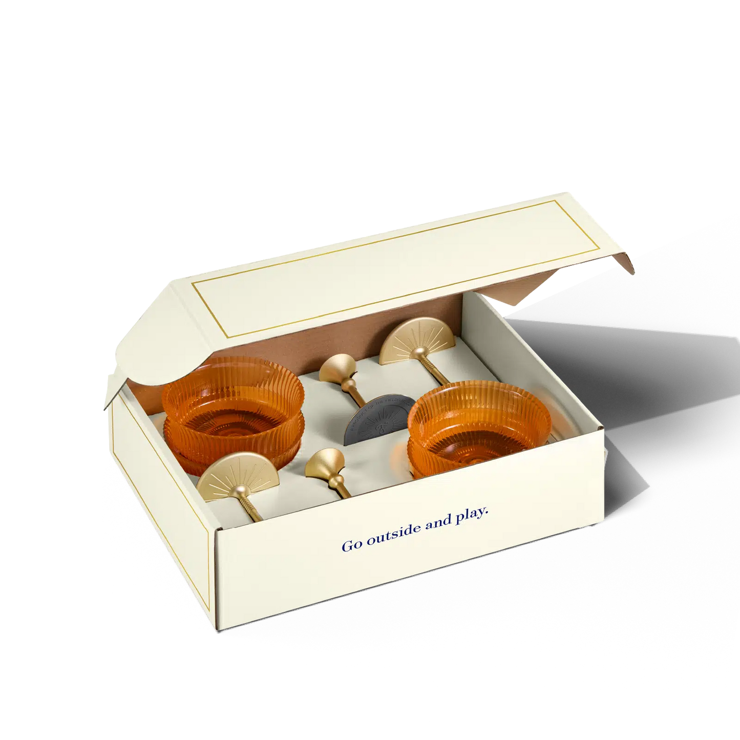 Sun Glasses Coupe Set of 4 / Orchard Orange