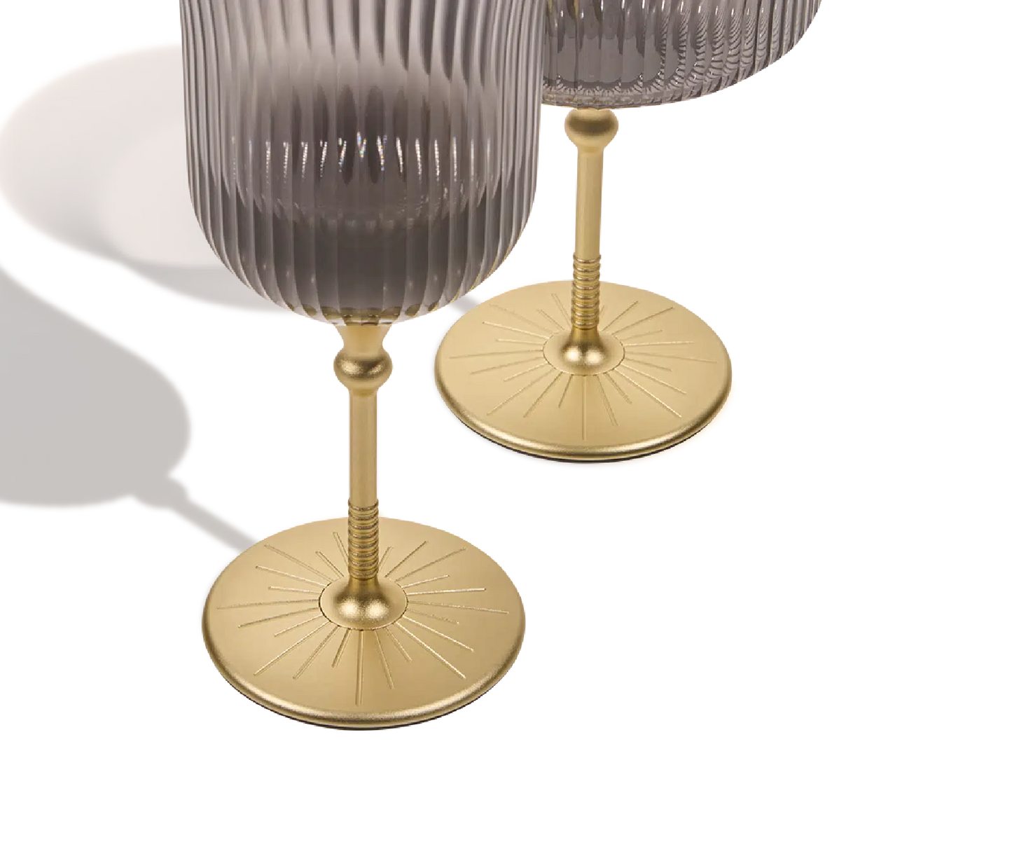 Sun Glasses Wine Set of 4 / Oyster Grey