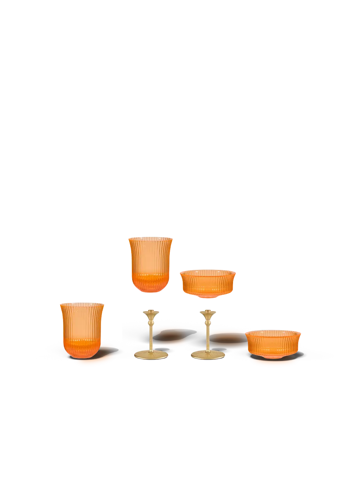 Sun Glasses Set – Wine & Coupe / Orchard Orange