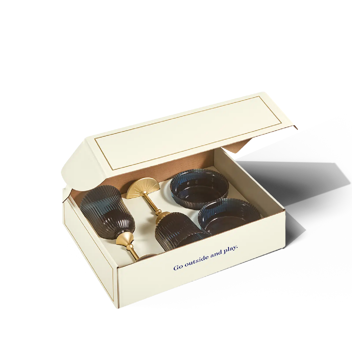 Sun Glasses Set – Wine & Coupe / Sea Boat Blue