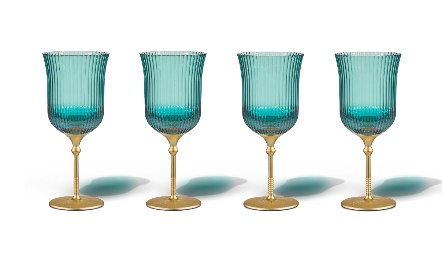 Sun Glasses Wine Set of 4 / Bazaruto Blue