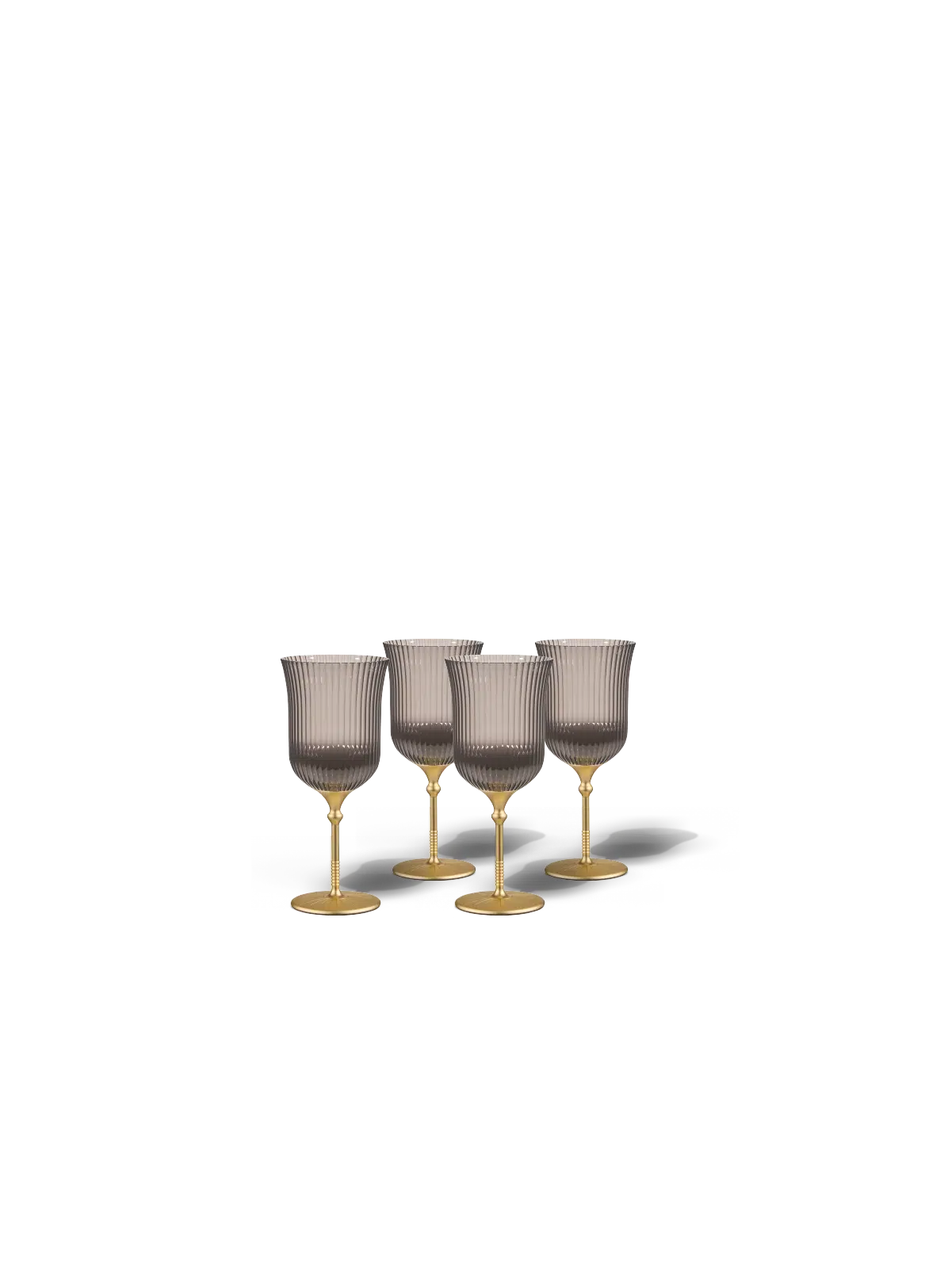 Sun Glasses Wine Set of 4 / Oyster Grey