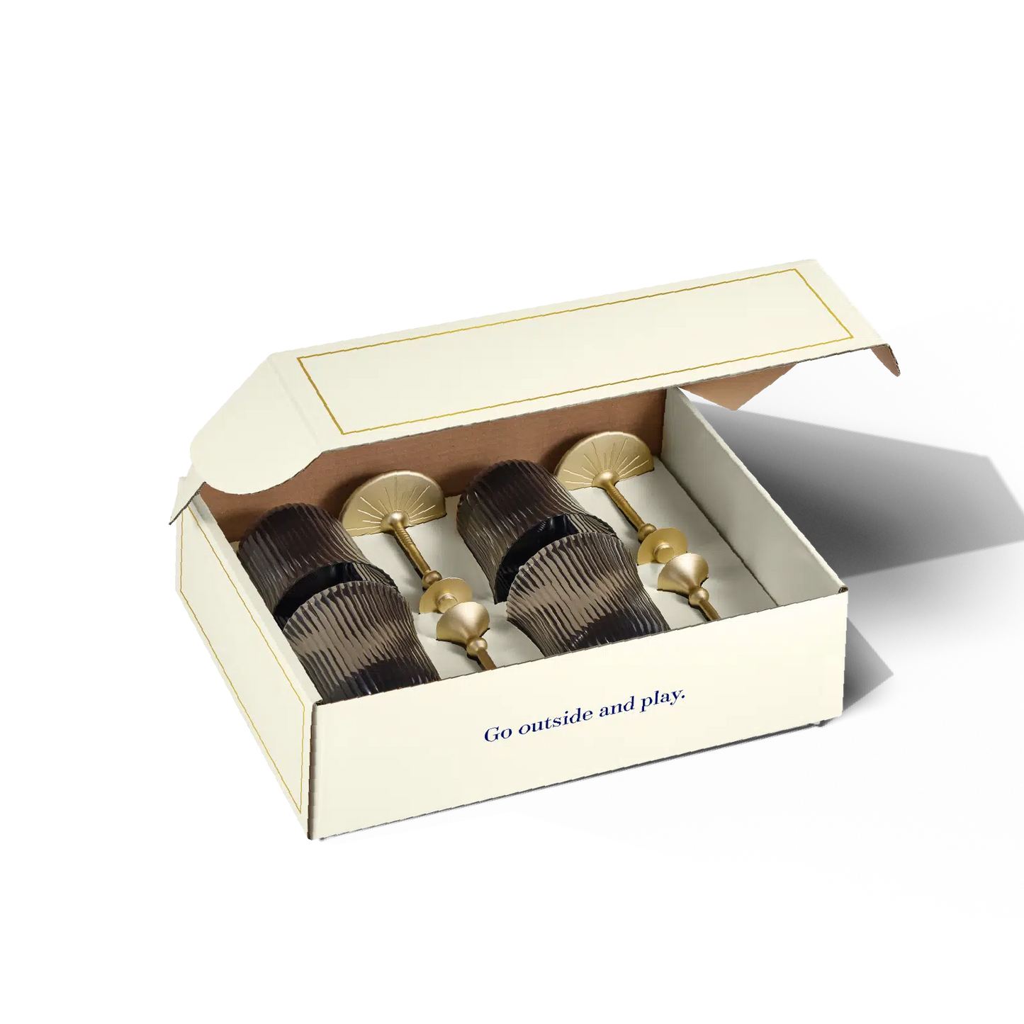 Sun Glasses Wine Set of 4 / Oyster Grey