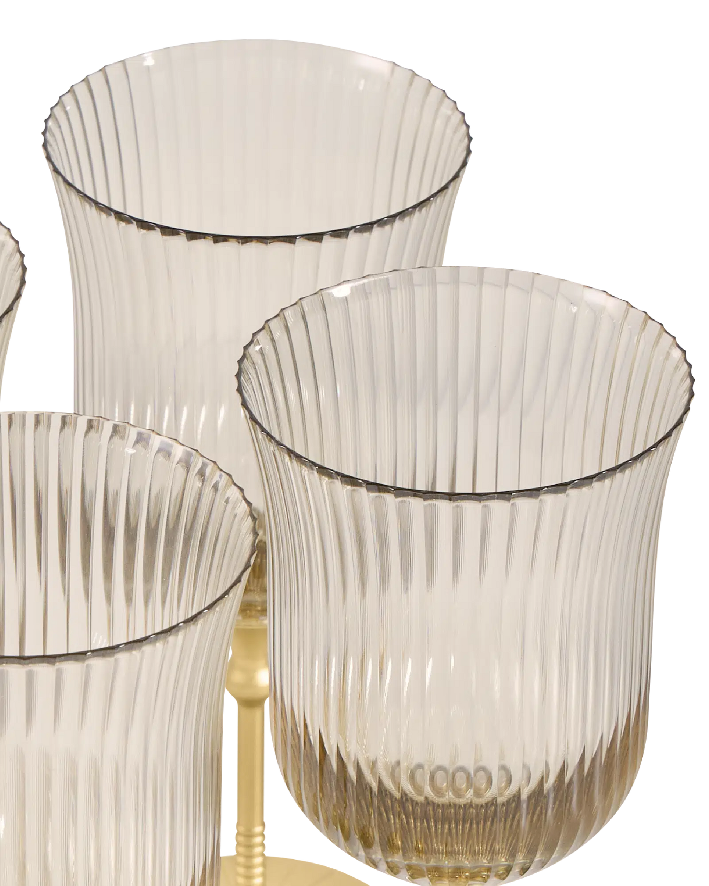 Sun Glasses Wine Set of 4 / Safari White