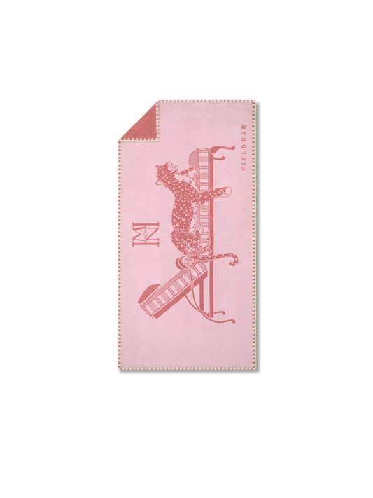 Nellie Pink Seabed Beach & Bath Towel – luxury South African picnic towel