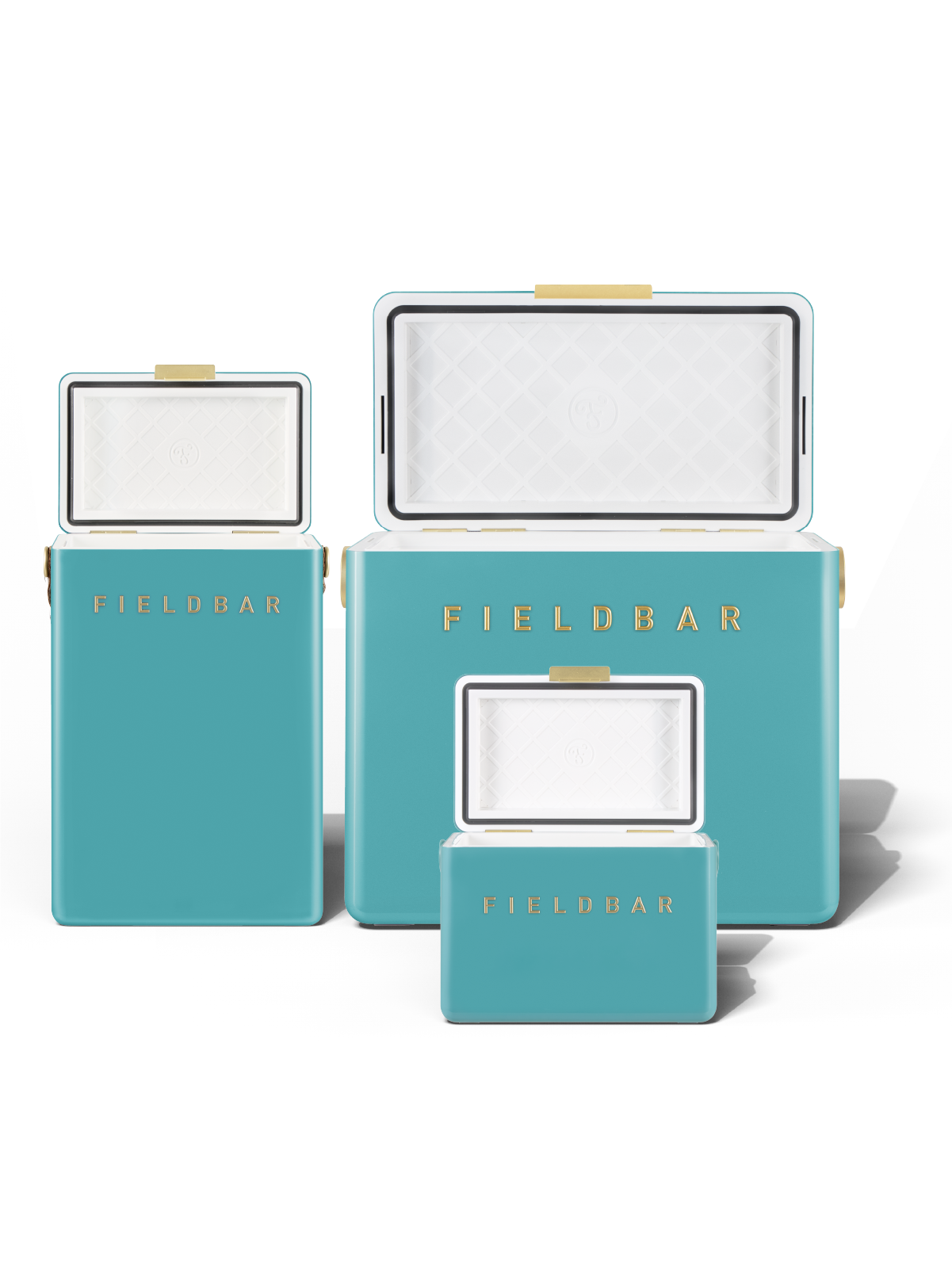 Cooler Box Trio Bazaruto Blue – hardcase coolers open