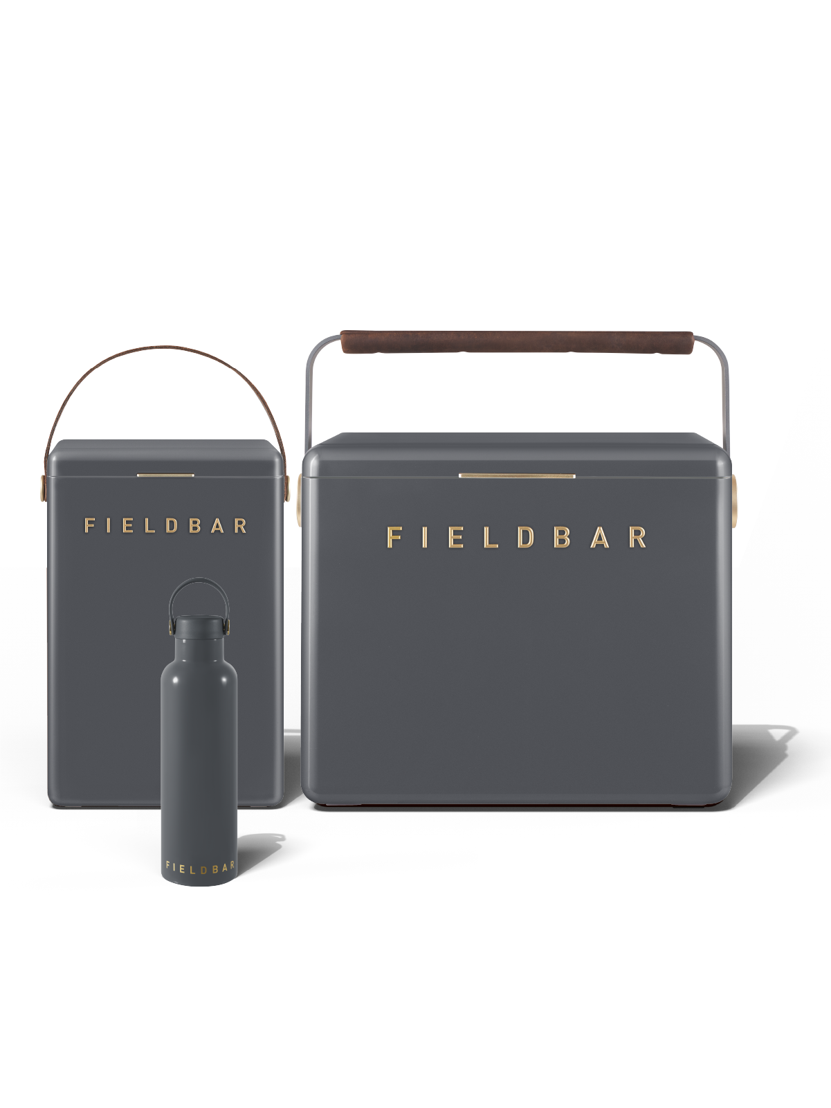 Cooler Box Set & Field Bottle / Oyster Grey