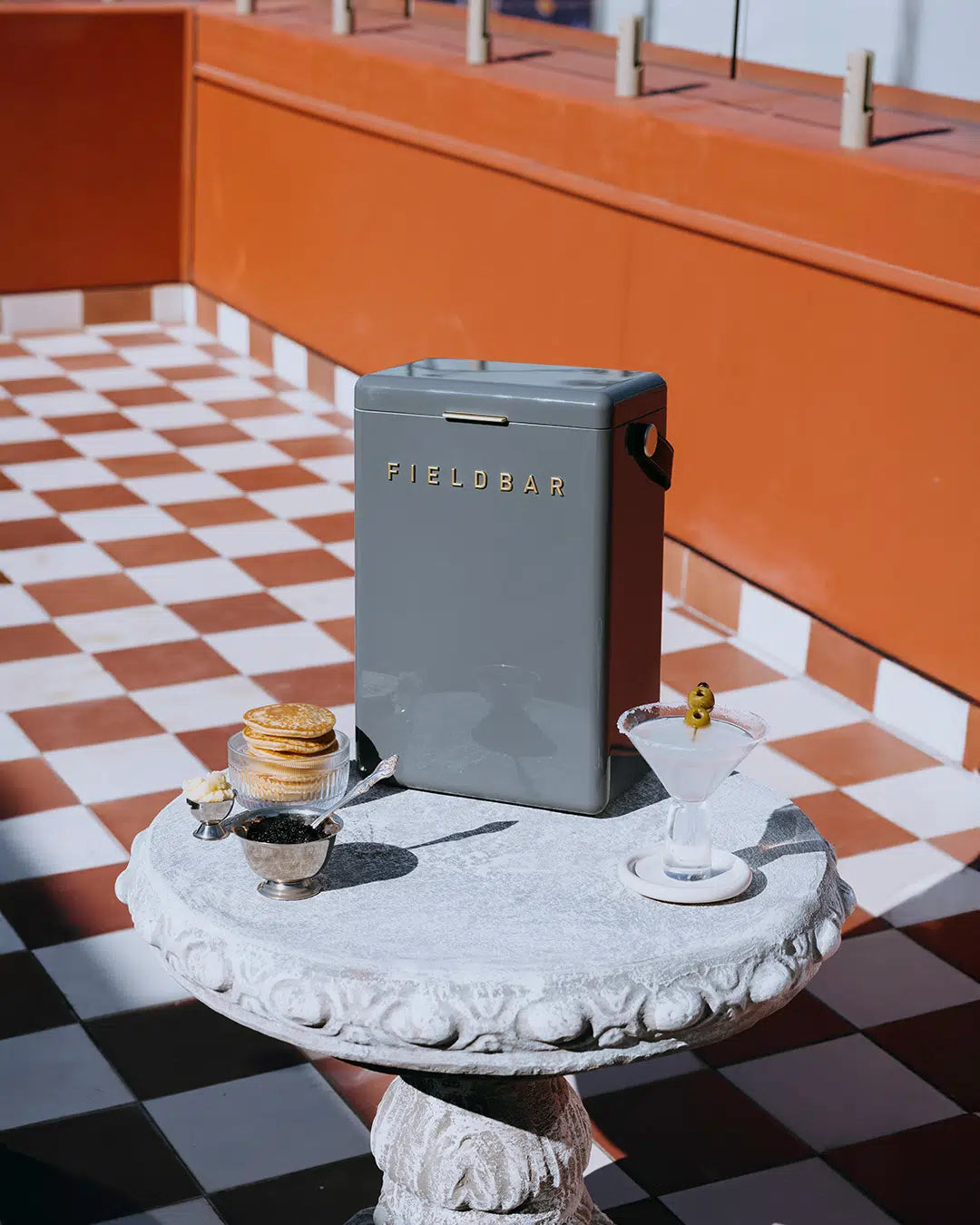 Drinks Box & Towel Bundle / Oyster Grey | Field Bar - The Fieldbar Co.