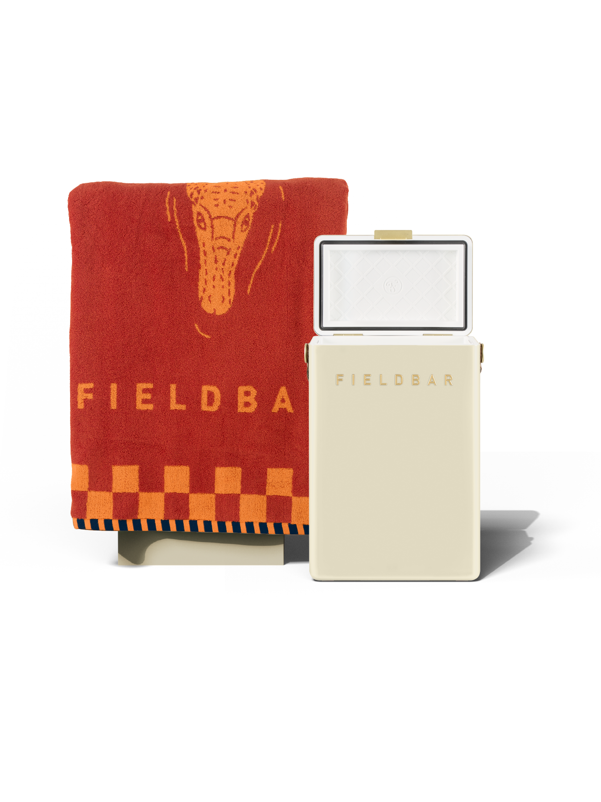 Drinks Box & Towel Bundle / Safari White