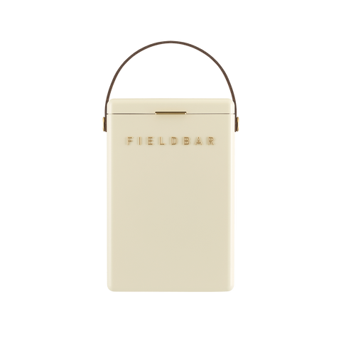 Fieldbar Safari White 10L Drinks Box. Front View.