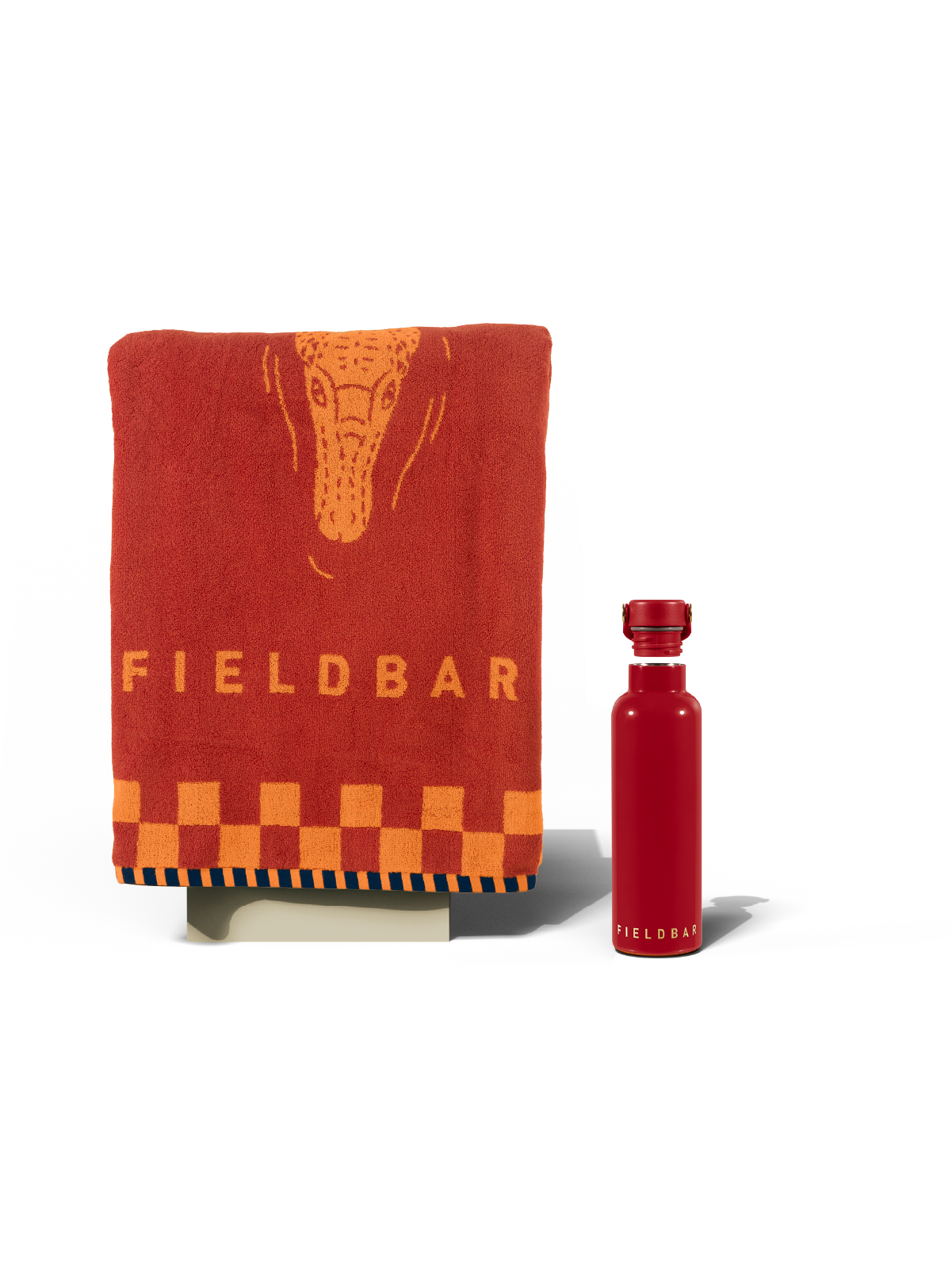 Field Bottle & Towel Bundle / Lobster Red