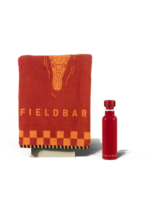 Field Bottle & Towel Bundle / Lobster Red