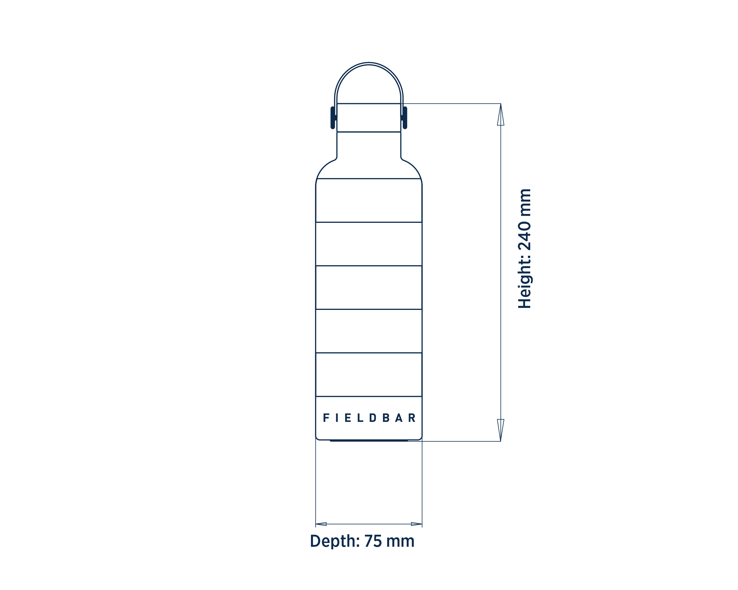 Field Bottle / Oyster Grey - Additional Image