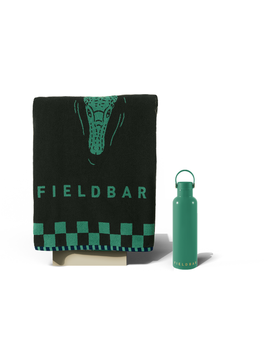 Field Bottle & Towel Bundle / Parisian Green