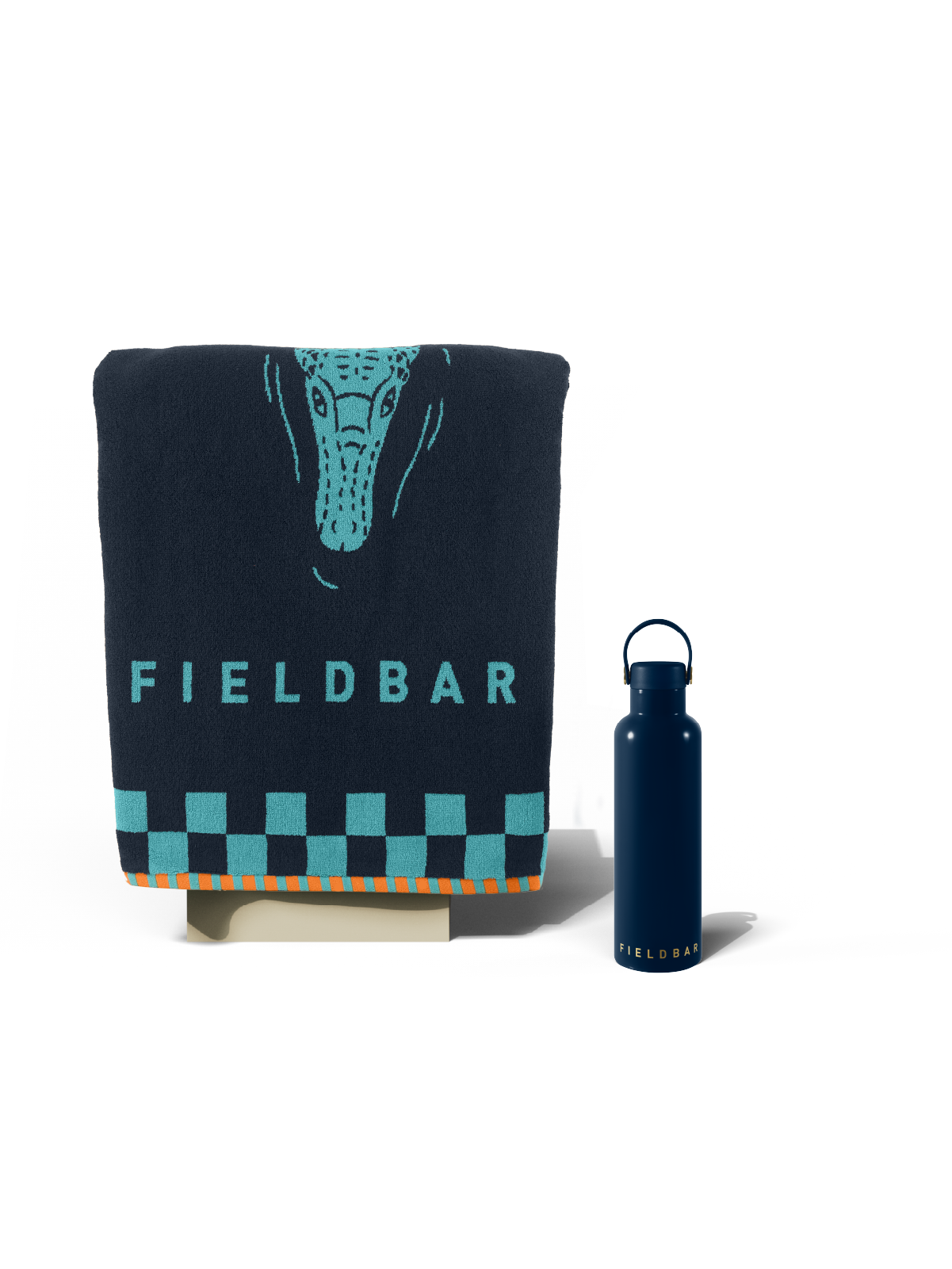 Field Bottle & Towel Bundle / Sea Boat Blue