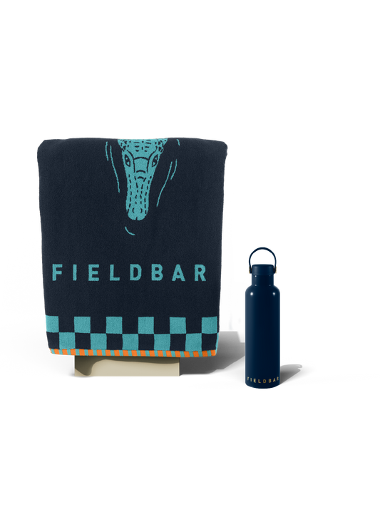 Field Bottle & Towel Bundle / Sea Boat Blue