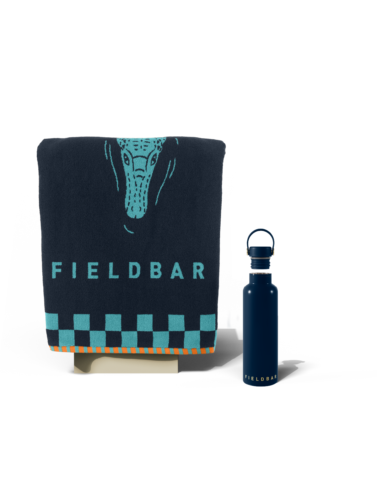 Field Bottle & Towel Bundle / Sea Boat Blue
