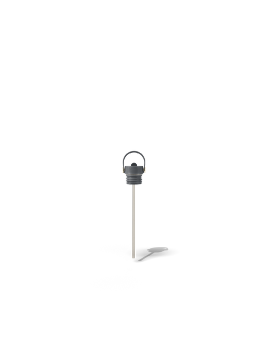 Field Bottle Sip Lid & Metal Straw / Oyster Grey