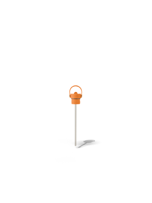 Field Bottle Sip Lid & Metal Straw / Orchard Orange