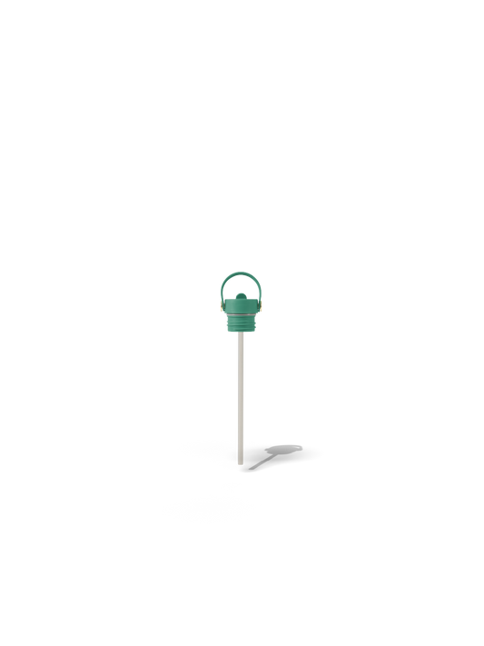Field Bottle Sip Lid & Metal Straw / Parisian Green