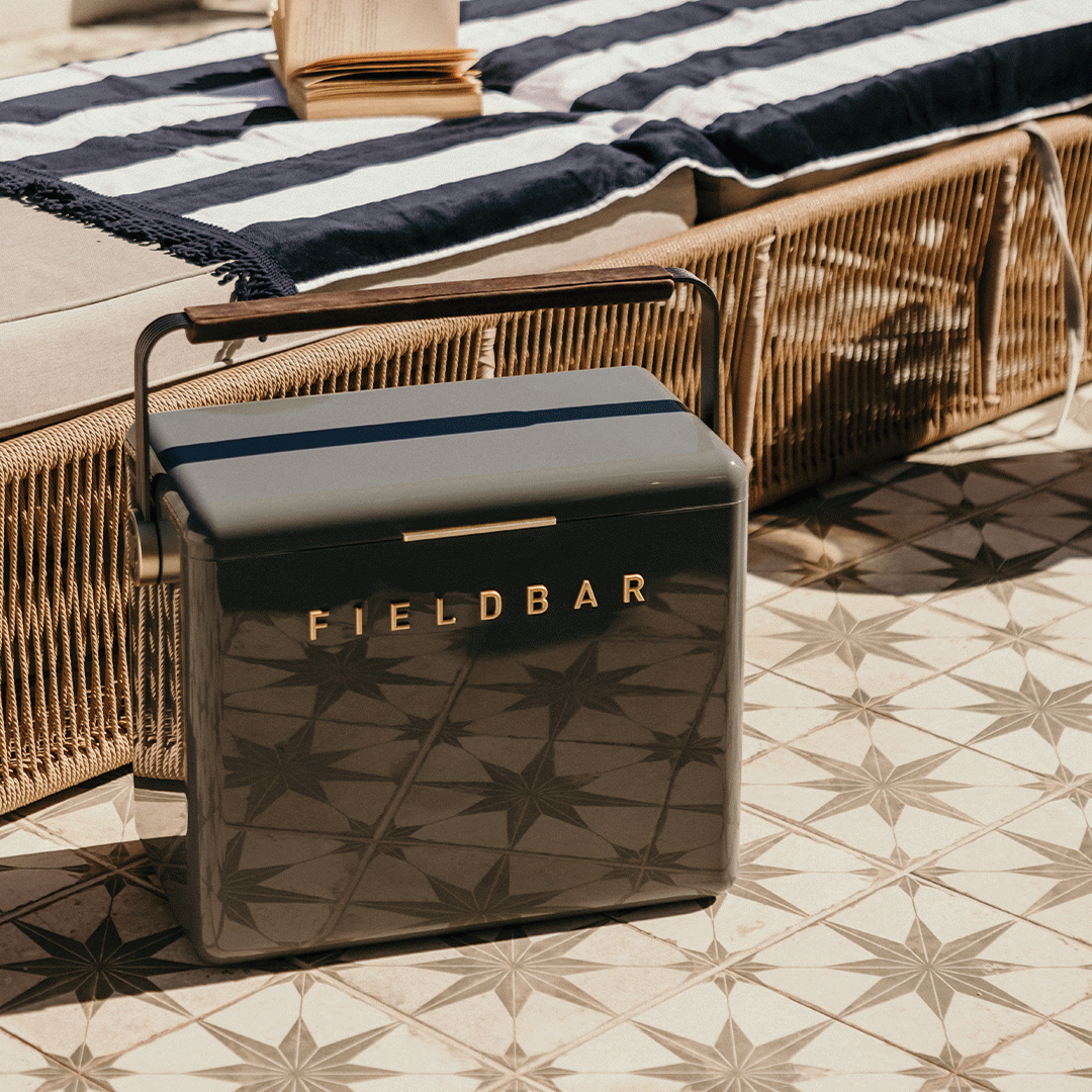 Fieldbar Oyster Grey 24L Gin Trunk The Fieldbar Co fieldbar-oyster-grey-24l-gin-trunk-the-fieldbar-co