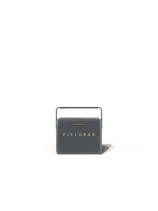 Mini Bar Cooler Box Oyster Grey front view