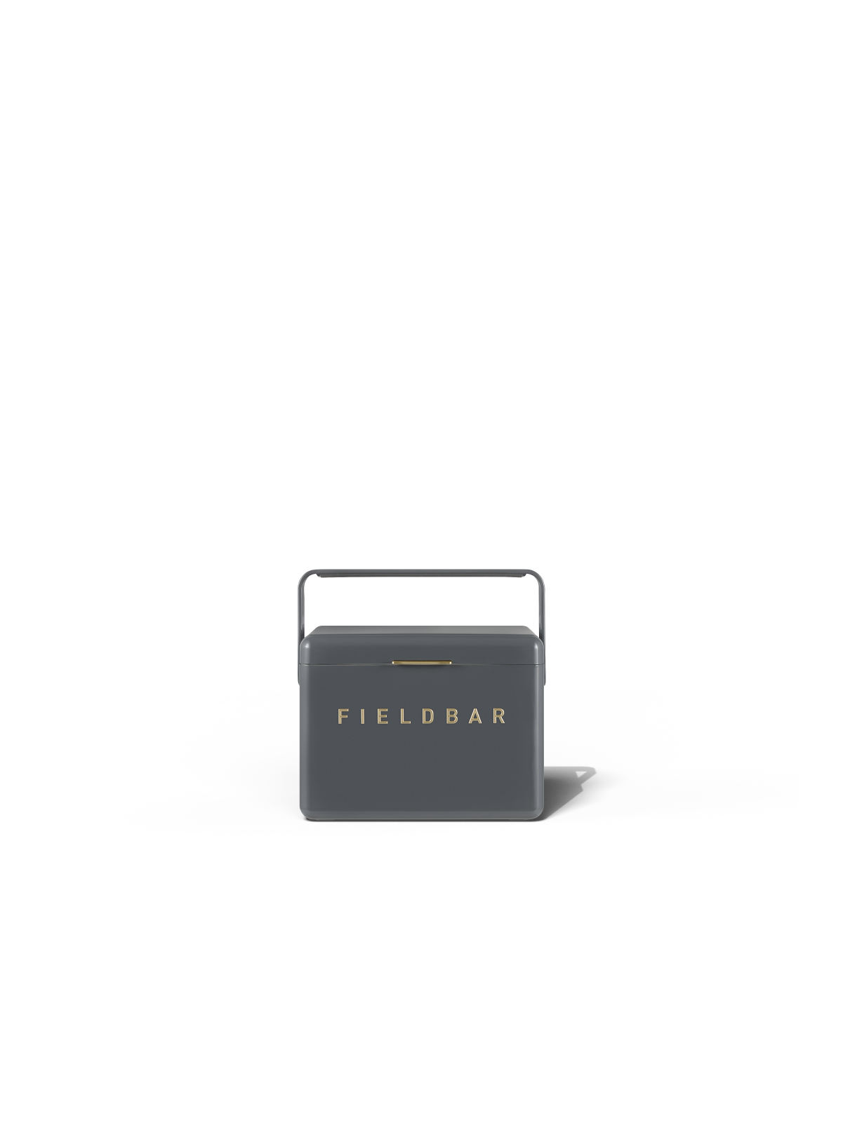 Mini Bar Cooler Box Oyster Grey front view